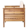 thumbnail image 4 of Rabun Outdoor Acacia Wood Club Chairs with Cushions (Set of 2), Teak and Cream, 4 of 11