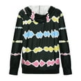thumbnail image 5 of OKBOP Womens Tops Plus Size,Autumn And Winter Hooded Print Tie Dyed Loose Sports Sweater Long Sleeved Hooded Sweater Long Sleeved Hooded Shirt White Blouse for Women Oversized Sweatshirt, 5 of 7