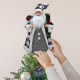 thumbnail image 4 of Papá Noel de pie, regalos decorativos para fiestas, esculturas, estatuas de muñecas para tienda, ventana, mesa de centro, sala de estar, inauguración Gris perfecl Figuritas de Papá Noel, 4 of 6