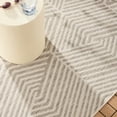 thumbnail image 6 of NICOLE MILLER NEW YORK Patio Country Ombre Geo Indoor Outdoor Area Rug, UV Fade Resistant, Low Pile, Grey/Cream, 6'6"x9'2", 6 of 10
