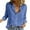 A-Blue64, variant on Womens Blouse Solid Linen Lapel Collar Long Sleeve Button-Front Shirts Loose Casual Spring Lightweight Lady Tops