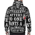 thumbnail image 5 of Bingfone Wine Funny Men'S Drawstring Hoodie Long Sleeve Pocket Sweatshirts-Small, 5 of 9