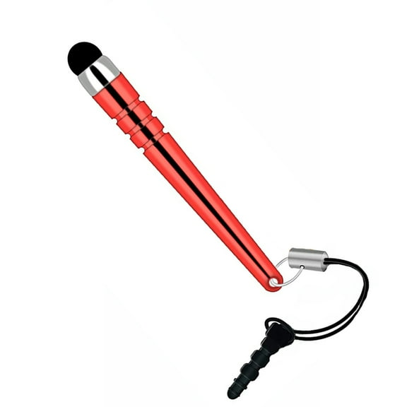 Touch Pen Red Stylus For Verve Connect, ZMax 11 - Aluminum Compact for Consumer Cellular Verve Connect, ZMax 11