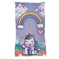 thumbnail image 1 of Cobija Manta Frazada Juana Gallo Diseño de Unicornio Kawaii, 1 of 5