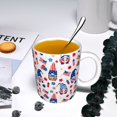 thumbnail image 5 of Yiaed 4th Of July Print Ceramics Coffee,Large Handle Design,Extra Large Tea and Coffee Cup for Office and Home Mugs, 5 of 6