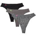 thumbnail image 1 of Balanced Tech Women's Seamless Thong Panties 3 Pack, 1 of 4