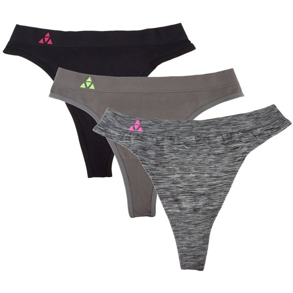 Balanced Tech Women's Seamless Thong Panties 3 Pack