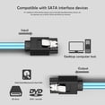 thumbnail image 3 of Juego de 6 cables de datos SATA III SAS para servidor SATA de 7 pines a SATA de 7 pines (0,5 m), 3 of 9