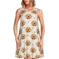 thumbnail image 1 of Vsdgher Labrador Retriever Imprimé Chien Robes d'Été pour Femmes Décontracté Col en U Robe de Plage Sans Manches Robe Débardeur Ample avec Poche, 1 of 7