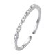 thumbnail image 5 of -Anillo fino con incrustaciones para mujer, estilo japonés y coreano, anillo fino con nicho, anillo pequeño roto para dedo, apertura exquisita, anillo abierto de oro apilable, 5 of 5