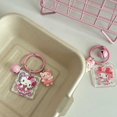 thumbnail image 1 of Sanrio Kawaii Anime dibujos animados gato melodía Kuromi llavero mochila colgante creativo llavero Cinnamoroll regalos de cumpleaños juguete DIY nuevo, 1 of 5