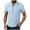 Blue, variant on YLSDY Henley T Shirts for Men Summer Cotton Linen Shirt Short Sleeve Button Up T-Shirts Tops Casual Solid Color Basic Tees Blue L