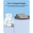 thumbnail image 5 of VHBW USB C Charger Block 25W, 4 Port Multi USB Fast Charging Station (4USB-2A2C-Gray), 5 of 6