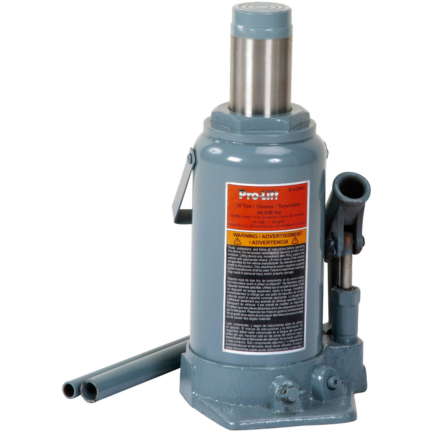 ProLift B033D Grey Hydraulic Bottle Jack, 30 Ton Capacity Walmart