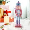 thumbnail image 6 of WEAVILUX Charming Pink Nutcracker Figure for Xmas and Holiday Decorations, 6 of 6