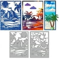 thumbnail image 1 of Seaside Coconut Tree Die Cuts for Card Making Sea Wave Sailboat Frame Embossing Metal Cutting Dies Beach Sunset Paper Craft Die Cuts for Scrapbooking Craft Paper Birthday Cards Decor, 1 of 9