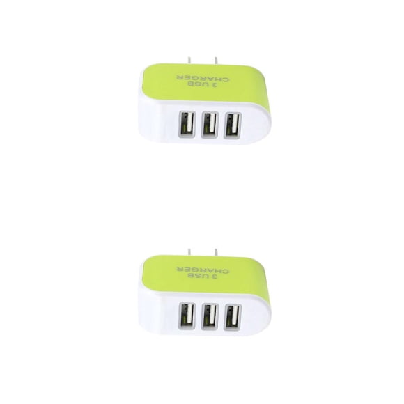 Injueey 2019 nuevo 1PC Universal 3 puertos USB teléfono móvil UE/EE. UU. de enchufe adaptador de de pared de viaje Type3 NO3