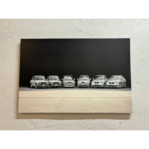 Garage Printed, Car Design Canvas History Art Canvas, Car Wall Art, Car All 5 Series Printed Canvas, Car 5 Series Car Canvas, Car All 5 Series Art Canvas, Canvas Wall Decor - Rolled Canvas
