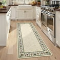 thumbnail image 2 of FairOnly Beige 2'x6'Tratitional Low Pile Oriental Runner Rugs Non Slip Stain Resistant Mat for Bedroom Kitchen Hallway, 2 of 7