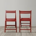thumbnail image 3 of Casual Home Wooden Folding Chairs 2-Pcs Set - Red, 3 of 4