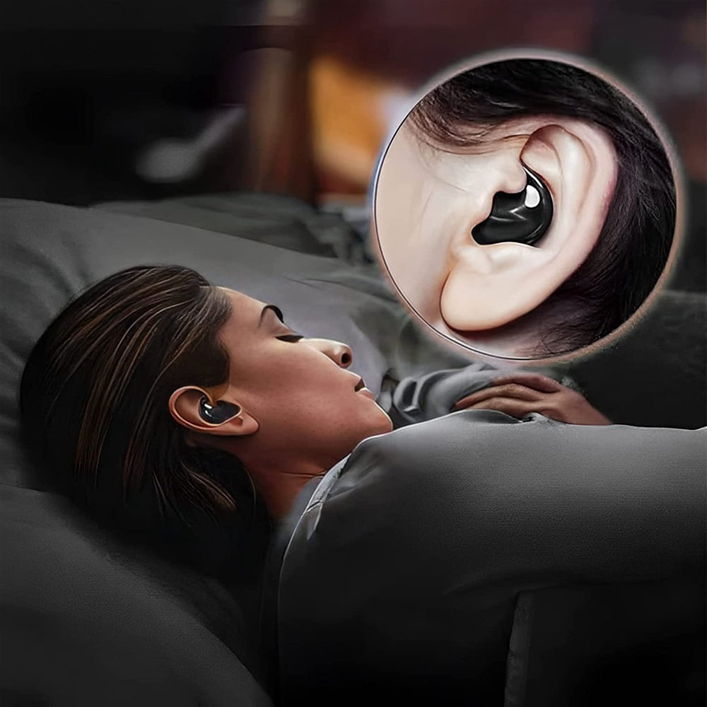 Invisible Sleep Wireless Earphone Ipx5 Waterproof, True Wireless Earbuds Sense-Free to Wear Bluetooth 5.3 Headphones Touch Control with Wireless Charging Case