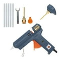 thumbnail image 1 of Pistolet à Colle Thermofusible 150W à Température Réglable, Pistolet à Colle Chaude pour Bâtons de Colle 11 mm, Outil à Main de Réparation Bricolage pour la Maison, Pistolet à Colle, Chauffage Rapide, 1 of 7
