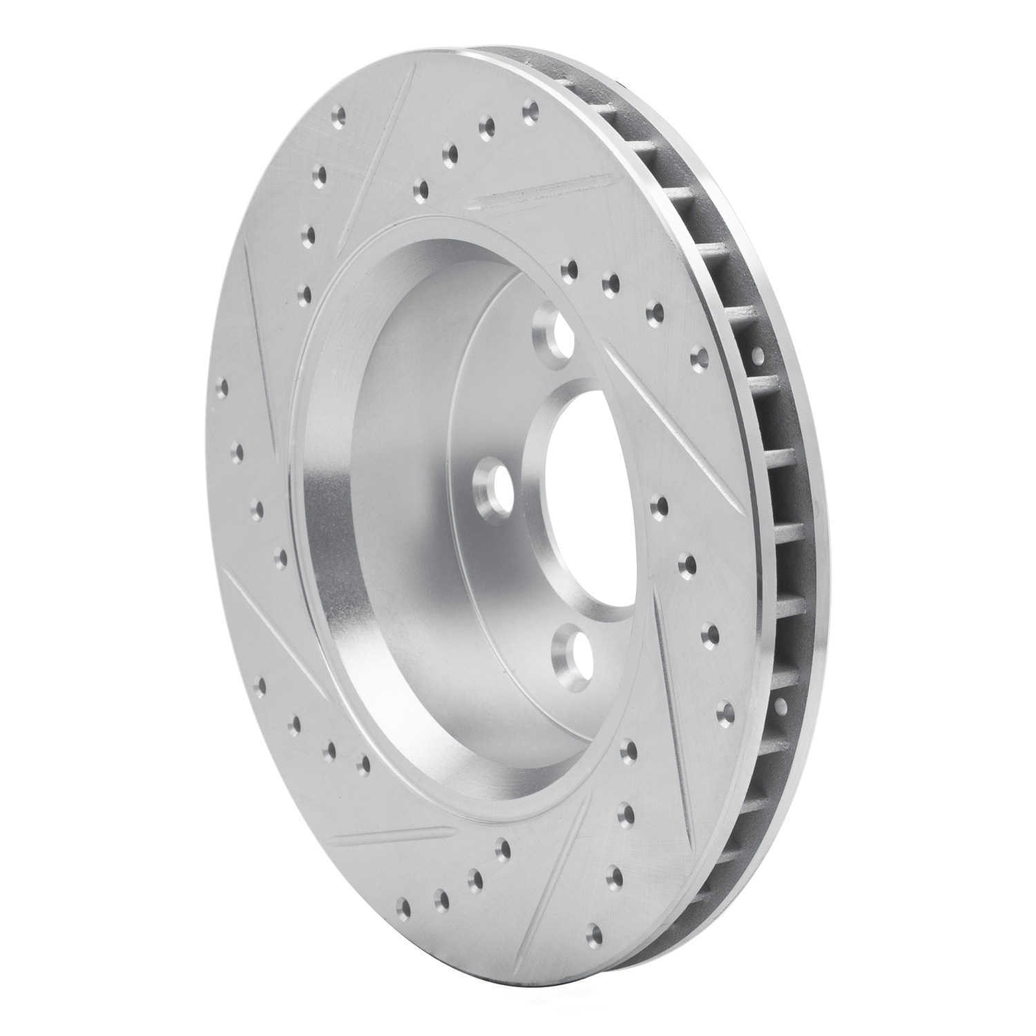 Dynamic Friction Company 631-42020R DFC Brake Rotor - Drilled And Slotted - Silver
