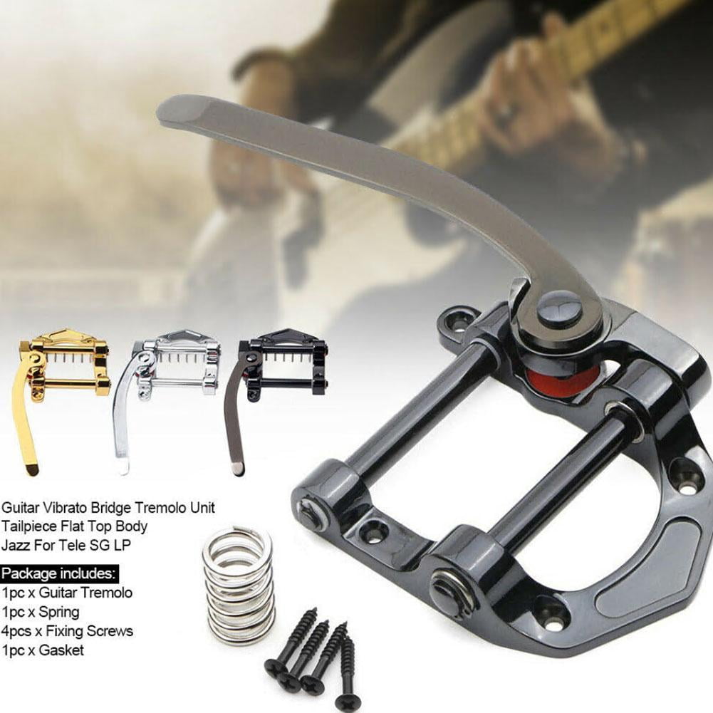 Jazz Electric Guitar Tremolo Unit Vibrato Bridge with 4pcs fastening screw F7U1