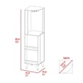 thumbnail image 2 of Tuhome Cincinatti Corner Bar Cabinet with Superior Top Shelf, Cup Rack, One Drawer, 2 of 5