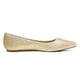 thumbnail image 2 of Zapatos DREAM PAIRS Flats de Punta para Mujer en Brillo Dorado, 2 of 6