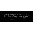thumbnail image 2 of Kimberly, Allen 14x7 White Modern Wood Framed Museum Art Print Titled - The Days, 2 of 4