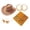 29#Brown, variant on 4Pcs Western Cowboy Hat & Paisley Bandana Accessory Set Lightweight Farmer Style Hat for Men Women Carnival Halloween Cosplay Fancy Dress Party Brown One Size