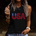 thumbnail image 2 of Summer Tank Top for Women Women Summer Crew Neck Sleeveless Racerback Tank Tops Casual Loose Fit Beach T Shirts, 2 of 5