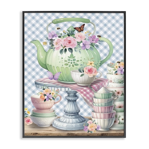 Stupell Industries Shabby Chic Black Framed Giclee Art, 11 x 14, by Nicole DeCamp