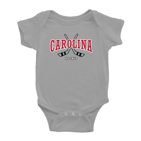 

Cute Carolina Baby Romper Hockey Fan Baby Jersey Clothes (Gray 6-12 Monthes)