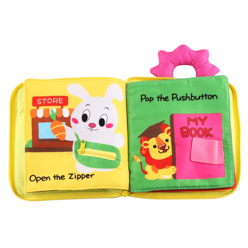 Educational Intelligence Development Soft Cloth Cognize Book Toy For Kid Baby LE 