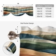 thumbnail image 5 of Colorful Abstract Art Tie Up Valance Curtains for Windows, Kitchen Curtains Window Shades, Mountain Modern Watercolor Light Filtering Roman Curtain Valances for Bedroom/Bathroom/Cafe 42"x12", 5 of 9