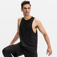 thumbnail image 6 of Men'S Loose Sports Undershirt Fitness Running Basketball Training Sleeveless Shoulders Breathable Quick-Drying Top 01107, 6 of 11