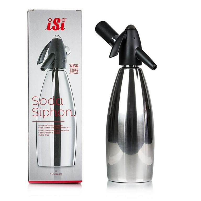 iSi Soda Siphon, 26-Ounce, Stainless Steel