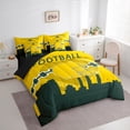 thumbnail image 2 of 7 Pcs Comforter Set Queen Size,American Football Bed in a Bag with Flat Sheet and Fitted Sheet and Adults,Sports Bedding Set with Pillowcase and Sham(Green Bay), 2 of 5