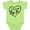 Lime Green, variant on Inktastic I Love My Big Bro in Black Chalk Heart Boys or Girls Baby Bodysuit