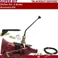 thumbnail image 1 of American Shifter  FMX Shifter Kit Black 12 in. E Brake Cable Push Button Floor Handle Ringed Knob for D8FCC, 1 of 1