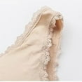 thumbnail image 6 of Lovskoo 2Pc Women's Sports Bra Lace Cami Bra Wireless Tank Top Bra Comfortable Everyday Bras For Women Leisure Beige, 6 of 9