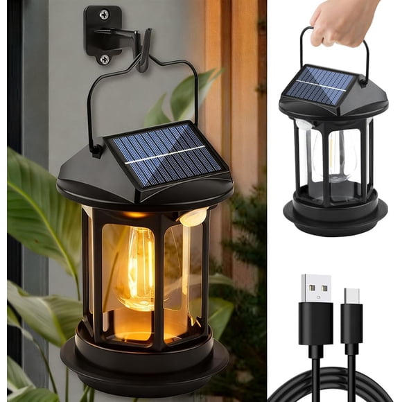 Motion Sensor Outdoor Solar Security Lights, Wall Mounted, 4 Modes, 280lm, 16 LEDs, IP65 Waterproof, 2400mAh USB Powered, Portable Infrared Lamp for Front Door, Garden, Patio