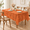 Orange-70" x 55" (Rectangular), variant on Beige Lace Tablecloth Vinttable Cloth(beige 55"x55" Square)