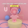 Jrocdr Mini Handheld Fan Personal Portable Fan 3 Speed Removable Base