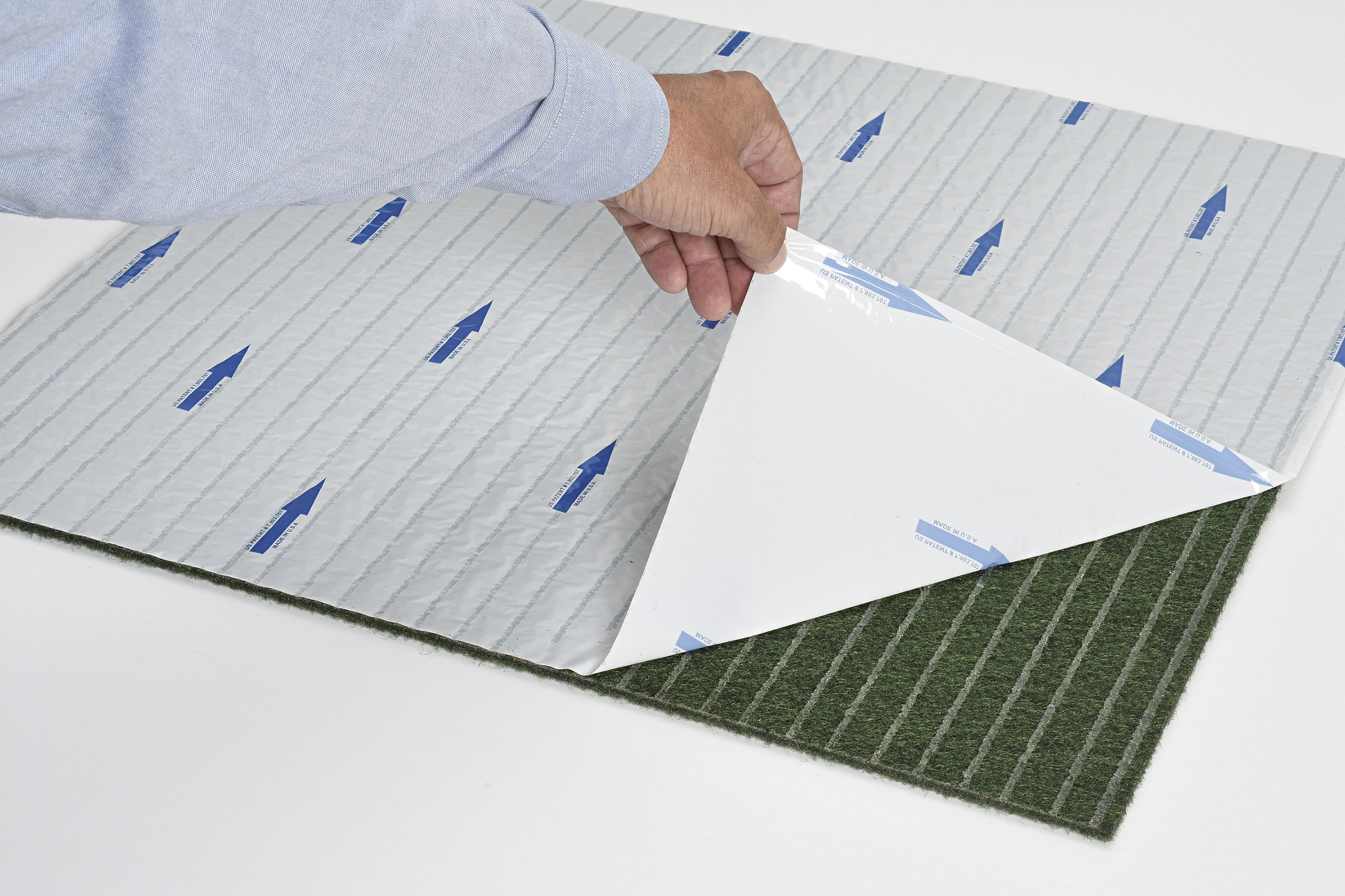 Foss Floors Grass 24" x 24" Eco-Friendly Waterproof Turf Carpet Tile 60 sq. ft. Area 15 Pieces