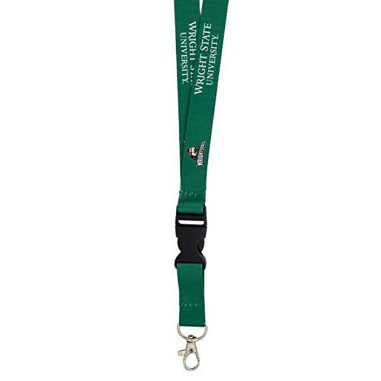 Desert Cactus Wright State University Lanyard WSU Raiders Car Keys ID Badge Holder Keychain Detachable Breakaway Snap Buckle (Green)