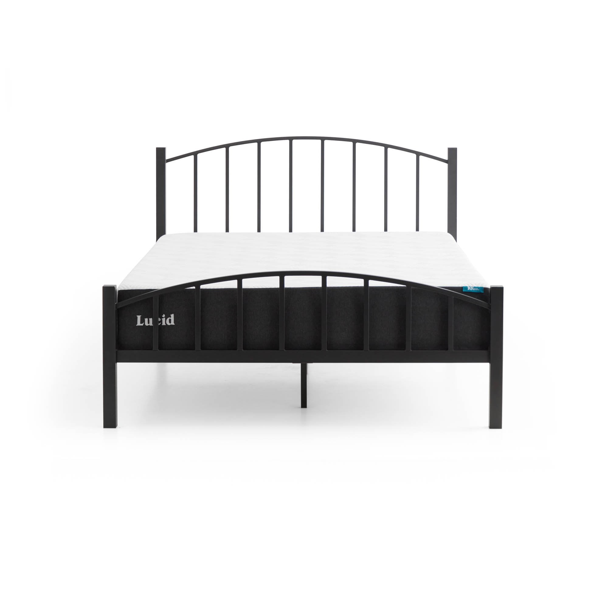 Rest Haven Hartford Metal Queen Platform Bed, Black