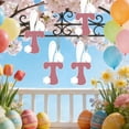 thumbnail image 5 of Easter Wooden Letter Ornament, Bunny Ear Alphabet Sign, Colorful Hanging Wall Decor for Easter Party, Spring Home Door Decoration, 5 of 5